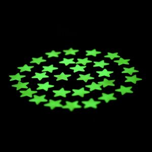 100Pcs DIY Baby Kids Home Bedroom Ceiling Dreamy Noctilucent Fluorescent Dark Stars Wall Stickers Home