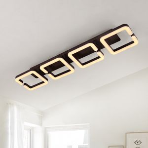 Modern Led Chandelier Ceiling Lighter For Living room Bed room Lamparas Techo Lighting Fixture AC 110-240V Coffee Color Finished