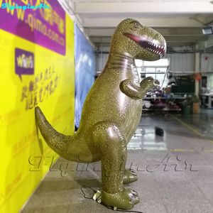 2m caminhada verde inflável do dinossauro terno desgaste adorável traje do dragão para o parque / interação do evento