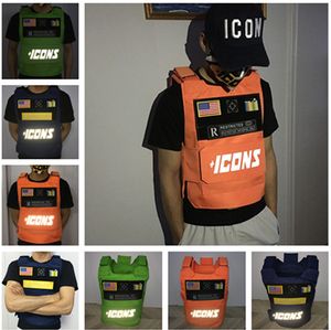 +ICONS New Arrival Trending Reflection Effect Vest Fashion tactical vest men Outdoor Vests Chalecos para hombre
