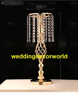 Novo estilo de Casamento de metal ouro acrílico arranjo de flores mesa de chumbo mesa central decor0954