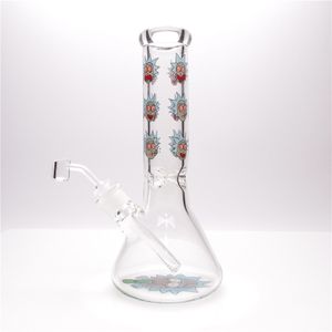 11.6in Hookah Beaker Little Blue Man Glass Bong Waterpipe Dabrig 1 Clear Downstem och 1 Clear Bowl