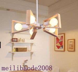 レストラン/バーの照明照明器具の家の装飾ランディアーのための現代LEDペンダントライトの木製の白/黒のペンダントランプ