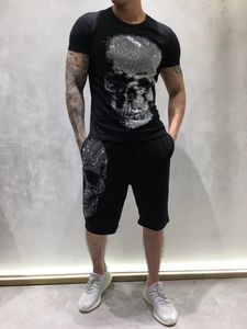 2023 neue Sommer Herren Designer T-shirt Deutsch Rock Punk Mode Stil Diamant Big Skull T-shirt Marke Kleidung T-shirts qualität Hip Hop T-shirts