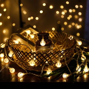 10 M 100 LED Crystal Bubble Strings Light Outdoor Courtyard String Lights for Christams Wedding Decoration Lampa z wtyczką US / EU / UK