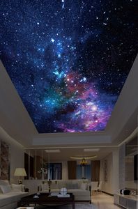 Custom 3D Photo Wallpaper ceilings Beautiful starry sky fantasy children's room hd ceiling painting