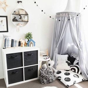 Hanging Kids Baby Bedding Dome Bed Canopy Cotton Mosquito Net Bed Cover Curtain For Kids Reading Playing Home Decor