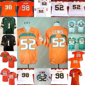 Maglia da calcio Miami Hurricanes Zach McCloud Realus George Jr Jakai Clark Romeo Finley Amari Carter Lou Hedley Jaelan Phillips