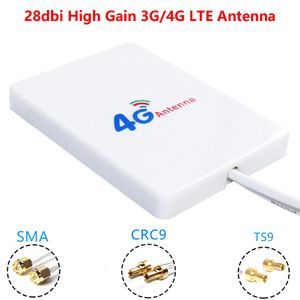 TS9 A SMA al por mayor-28dBi de alta ganancia G G LTE módem router aérea antena externa dual SMA TS9 CRC9 con metros de cable RG174
