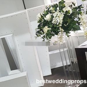 New style Wedding cystal Trumpet Flower Vase Stand Centerpiece best01122