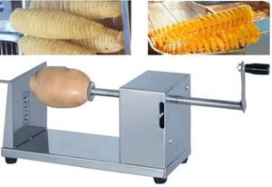 Kommerzielles manuelles Werkzeug, gedrehte Kartoffelchips, Schneidemaschine, Wurzelgemüse-Schneidemaschine