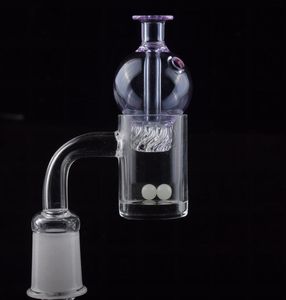 최신 5mm 두꺼운 하단 10mm 14mm 18mm 여성 남성 석영 컬러 스피닝 거품과 함께 Banger 손톱 Cyclone carb cap 빛나는 terp 진주 공