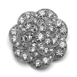 Vintage Bröllop Brosch Bridesmaid Tillbehör Rhodium Silver Tone Kvinnor Corsage Pins Toppkvalitet Gratis frakt Partihandel