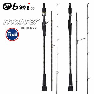 Obei MASTER Sea Boat Slow Jigging Fishing Rod, 100-500G Travel Spinning Casting Rod with FUJI Lure, 30-80IB