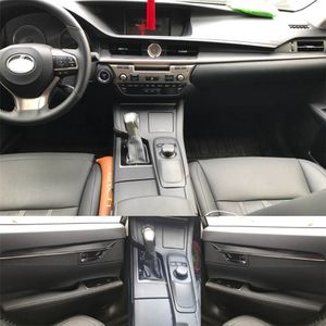 Per Lexus ES 2013-2017 Pannello di controllo centrale interno Maniglia per porta 3D / 5D Adesivi in fibra di carbonio Decalcomanie Car styling Accessorie