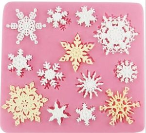 3D Baking Chocolate Cake Mold Moulds Silicone Snowflake Star Shape Christmas Decorations Lace Party DIY Fondant Cooking Decorating tools