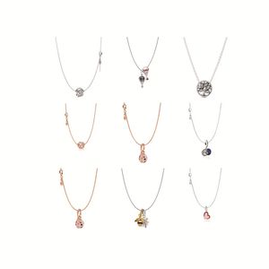 2020 Bayanlar Lively Büyüleyici Neckless Kristal Yıldız Ay Çift Rose Gold kolye Moda Takı Elmas Zinciri Fabrika Fiyatı Ücretsiz Kargo