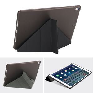 Multiple Folding Flip Stand Case för iPad Air Pro 9.7 10.5 Mjukt TPU-hållare Skyddskåpa för iPad Mini Gratis frakt