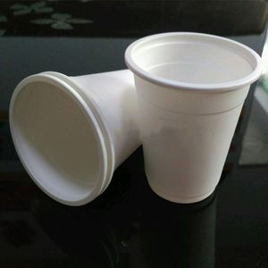 Degradable 220ml Disposable Mugs Cups Degradable Corn Starch Water Bottles Hotel Restaurant Tableware Eco-friendly Disposable Cup TQQ BH1762