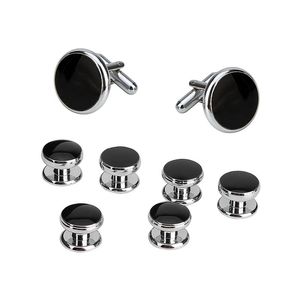 Cufflinks and rivets set for tuxedo shirts business wedding 2 cufflinks and 6 rivets