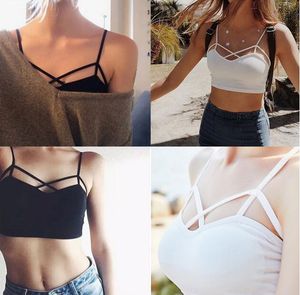 Kvinnors ￤rml￶sa sommarbustier Vest Casual Tank Tops Blus Underwear Women Streetwear Women Clothes Sexy Vest