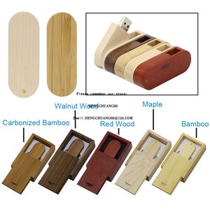 Partihandel Priser USB2.0 Anpassa logotyp Trä USB Flash Drive 32g Personlig konstverk Pendrive 8/16/32/64 GB U Disk Carve Wood Memory Stick 128