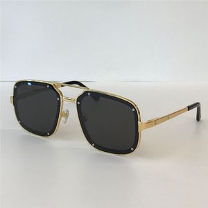 Vintage solglasögon 0194 Metal Square Frame Simple Summer Selling Style UV400 Utomhusskydd Eyewear för män