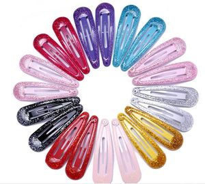 100pcs Snap Hair Clips Glitter Hairpins for Children Kids Hair Clip Pins for Baby Girls Hair Accessories Cute Metal Barrettes