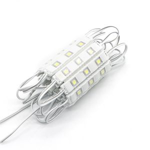 1000 шт. / Лот DC12V 5050 3LED Модуль впрыска с линзой белый / теплый белый / красный / зеленый / синий / желтый водонепроницаемый