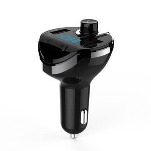 Nadajniki Bluetooth FM AUX Modulator Zestaw głośnomówiący Zestaw samochodowy Audio MP3 Odtwarzacz z 2.1A Szybkie ładowanie samochodów