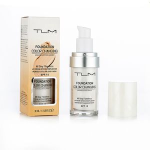 Moonbiffy 30ml TLM Flawless Color Changing Liquid Foundation Makeup Change To Your Skin Tone By Just Blending