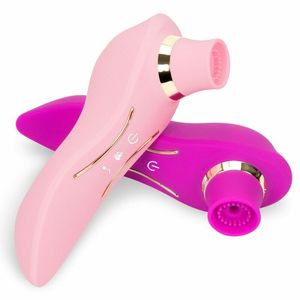 Vibratorer Kvinnlig Masturbator Clitoris Lick Electric Tongue Strong Sex Konstant Temperatur A987