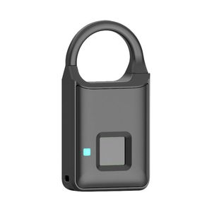 Anytek P5 Smart Fingerabdruck-Vorhängeschloss, Sicherheitsschloss, Touch-Diebstahlschutz, USB-Aufladung für Rucksack, Koffer, Handtasche, Gepäck