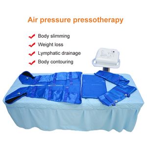 Emagrecimento 16 pcs Air Bolsas Azul Color Color Home Spa Salão Selvagem Uso De Ar-Pressão Prensaterapia Apertar o Corpo Slim Perder Máquina