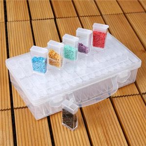 Bottles Diamond Painting Storage Box Plastic Nail Art Organizer Rhinestone Crystal Beads Container Case Jewelry Box