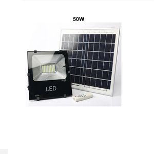 الطاقة الشمسية أضواء مصابيح LED 30W 50W 100W 200W التحكم عن بعد الكاشف مصباح الشارع للماء IP67 للبركة حديقة الفناء