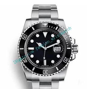 Prezzo all'ingrosso Orologio da uomo casual 116610 40mm Movimento ETA 3135 Automatico Zaffiro Acciaio solido Glidelock Lunetta in ceramica nera Quadrante verde Orologi da uomo