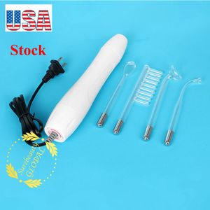 US Stock Portable High Frequency Facial Machine Wand Machine Skin Åtdragning Acne Spot Rynkor Remover Behandling Puffy Eyes Beauty