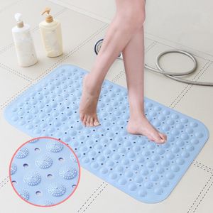 Anti-Skid Bath Mat TPR Material med Sug Mjukt Badrum Massage Mat Slipbadkar Matta Duschar Trappor Golv