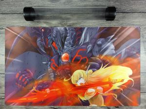 YuGiOh Sky Striker Ace Custom Торговая карточная игра Playmat Бесплатная пробка высокого качества