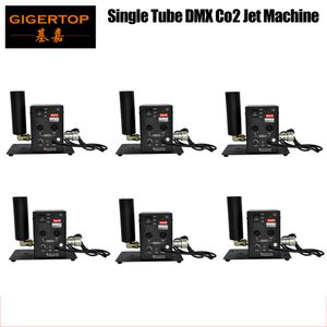 Discount Price 6pcs lot TIPTOP Single Pipe CO2 Jet Machine DMX 2 channels CE ROHS for nightclub, bar, live performance, concert TP-T27 on Sale