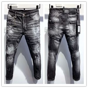 2020 new brand of fashionable European and American men's casual jeans ,high-grade washing, pure hand grinding, quality optimization A362