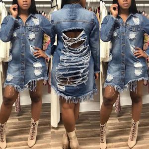 Ny stil Mode Boyfriend Style Women Slim Denim Coat Långärmad Casual Jean Jacket OuterWear Short Jackor