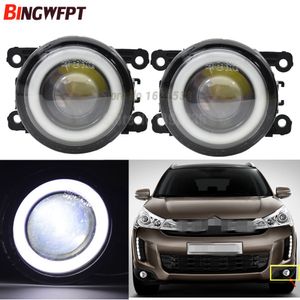 2 sztuk / para (w lewo + w prawo) anioł oko stylizacja stylizacji mgły LED dla Citroen C4 Aircross 2013 2014 2015 2016