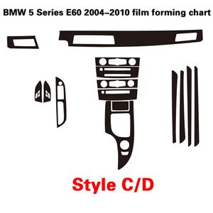 BMW 5 Serisi E60 2004-2010 Kendi Kendinden Yapışkan Araç Çıkartmaları 3D 5D Karbon Fiber Vinil Araç Çıkartmaları ve Çıkartmaları Araba Stil Aksesuarları294B
