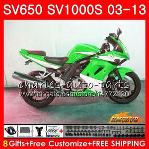 ingrosso Kit Carenatura Suzuki SV650-Corpo per SUZUKI SV650S SV1000S Kit verde fabbrica HC SV S S SV650 S Carenatura