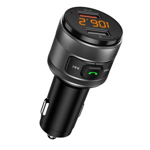 C57 듀얼 USB 포트는 빠른 3.0 차량용 충전기 블루투스 FM 송신기 자동차 키트 MP3 음악 플레이어 무선 FM 라디오 어댑터를 충전