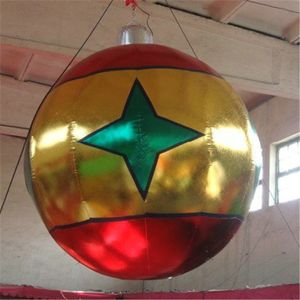 Giant Inflatable Balloon With Christmas LED Stage Event Decor Inflatables Supplier 2019 Nightclub Parade Clearance