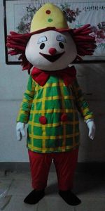 Professionelles kundenspezifisches glückliches Clown-Maskottchen-Kostüm-Karikatur-Clown alter Mann-Charakter-Kleidung Weihnachten Halloween-Party-Abendkleid