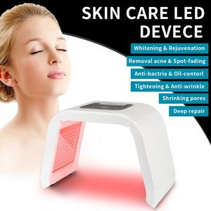 7 Цвет омега светодиодные Фотон терапия машина Маска света Сид для Подмолаживания кожи удаления угорь спа-салон устройства
